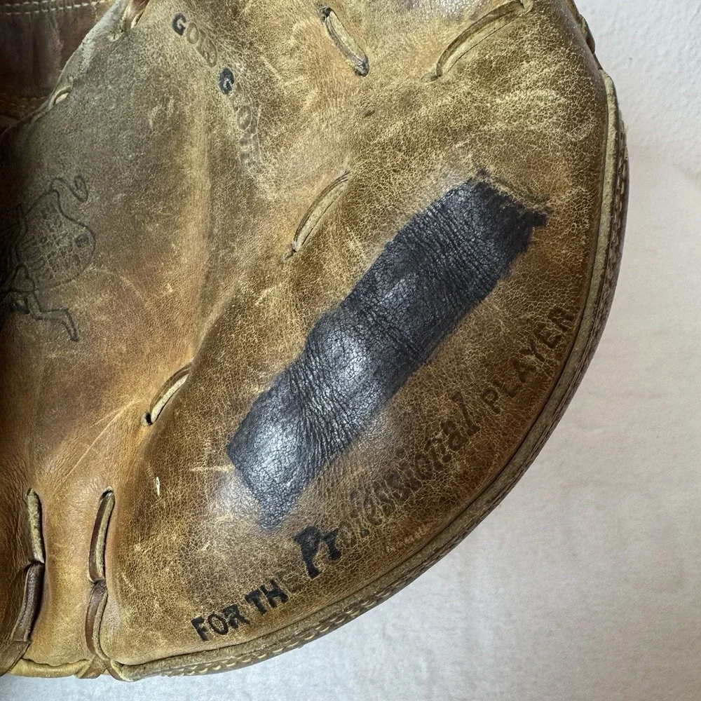 Vintage Rawlings Gold Glove Catchers Mitt HOH Lite Toe Left Hand 210 LTF USA